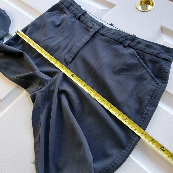 Worthington Modern Fit Pinstripe Slacks size 16 black straight leg real pockets - Picture 10 of 16